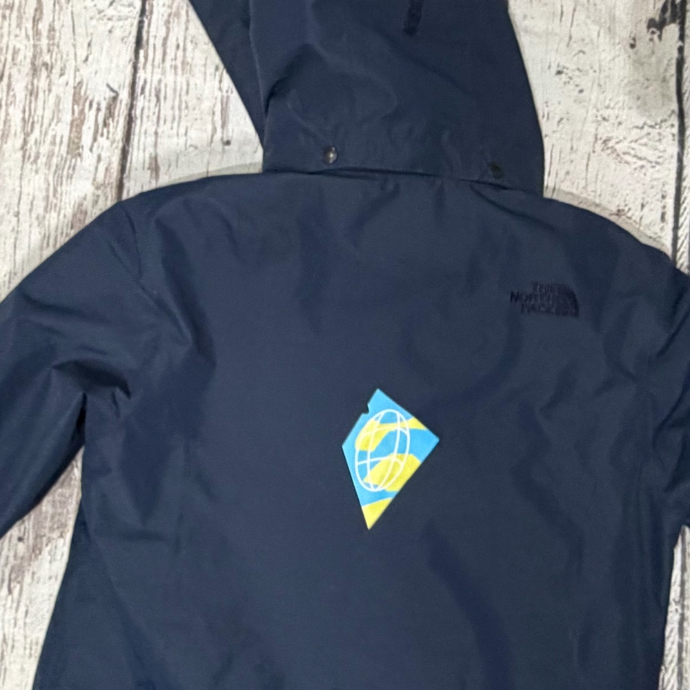 The North Face Dryvent Jacket Blue 3 In 1 Outdoor 2018 Winter Olympics Skiing - Picture 4 of 15